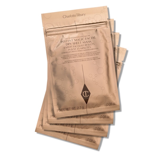 Charlotte Tilbury Face Mask With the aforementioned air-con fully on full blast, replenish the inevitable moisture loss with these wonderfully soothing facemasks. Space NK; £18.