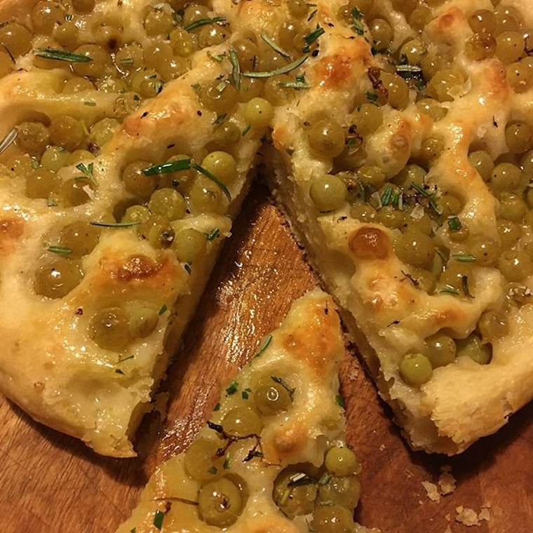 Rachel Roddy Focaccia With Blooming Grapes