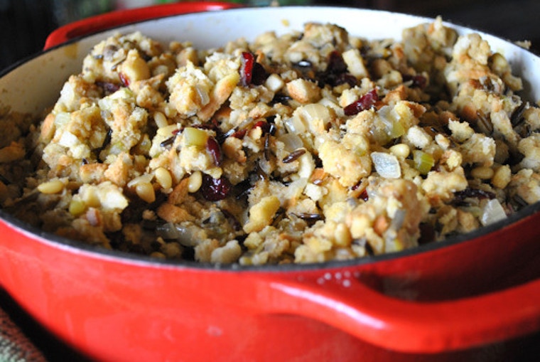 Wild Rice, Cranberry, And Pine Nut Stuffing