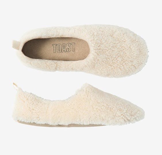 toast sheepskin slippers