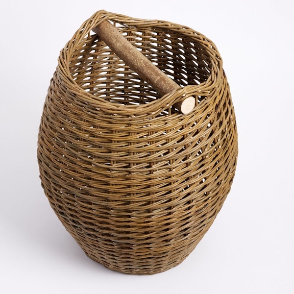 Kindling basket, £460, Annemarie O’Sullivan As the mercury plummets, we’ll mostly be found by the fire. We’re coveting this handmade basket – hewn from Dicky Meadow Willow –for all our kindling and newspaper storage needs.