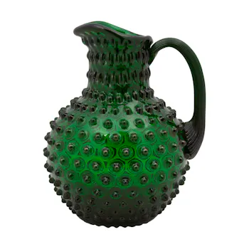 Hobnail Pitcher in Emerald, £85, Pentreath & Hall