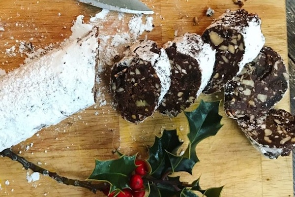 Edible Xmas Gifts - Chocolate Crunch Salame