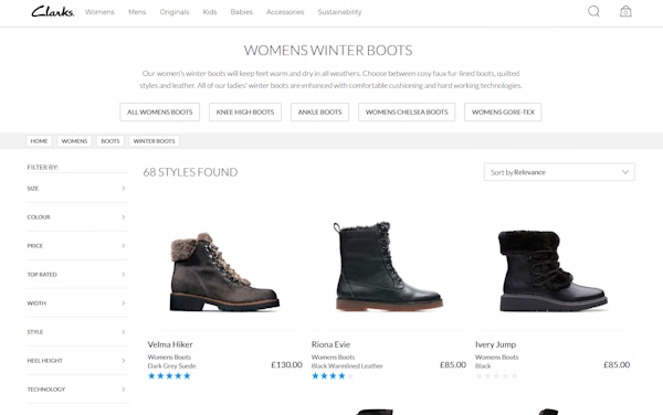 Clarks Womens Winter Boots