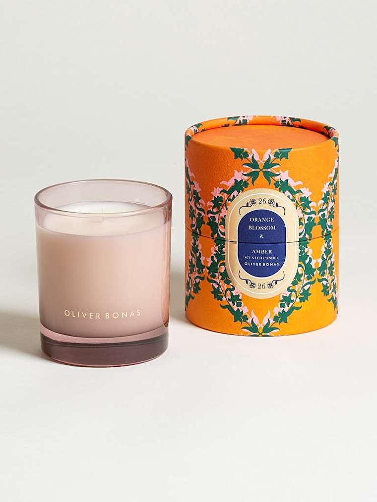 Voyage Orange Blossom & Amber Scented Candle - Oliver Bonas