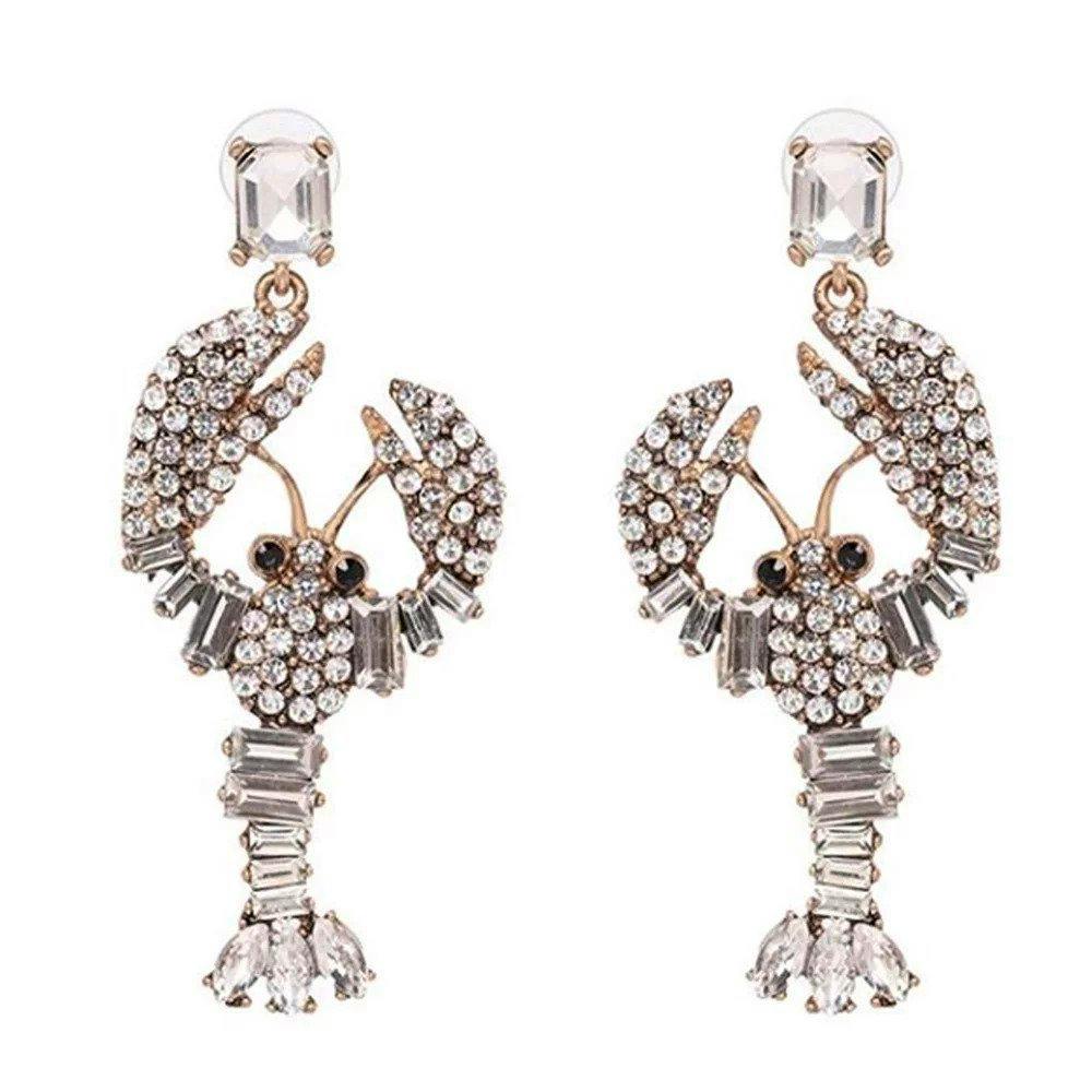 Cotton & Gems Lobster Earrings, £45