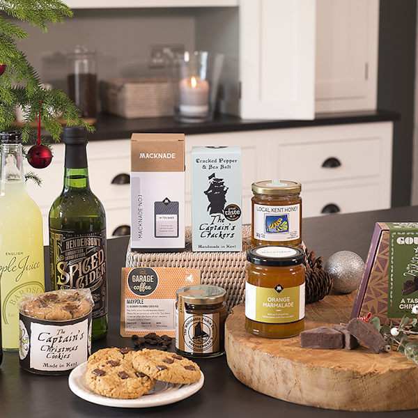 Kentish Christmas, Macknade, £50 Have yourself a very Kentish Christmas with Macknade’s edit of the garden of England’s best produce. Festive beer, from Faversham, plus Christmas cookies and dark chocolate, all from this productive county.