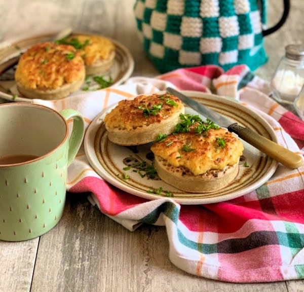 Welsh Rarebit On Crumpets