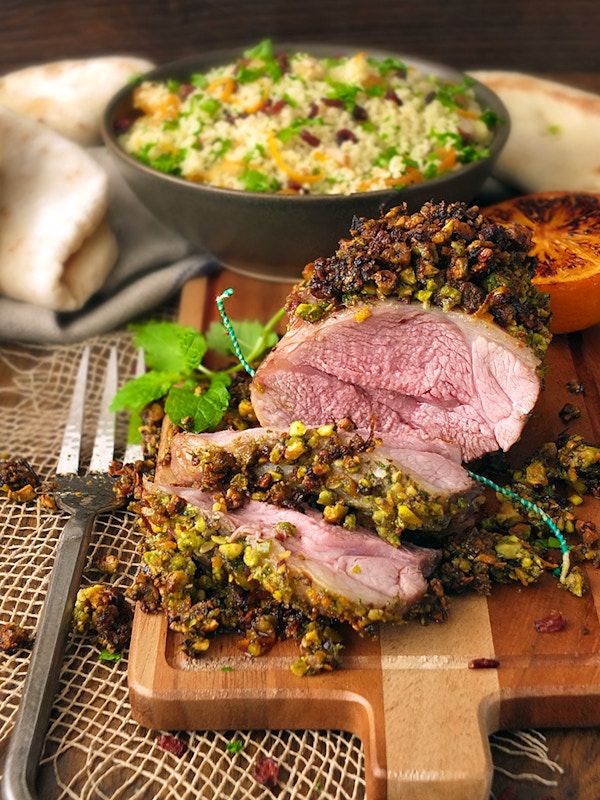 Pistachio And Orange Lamb Miniroast