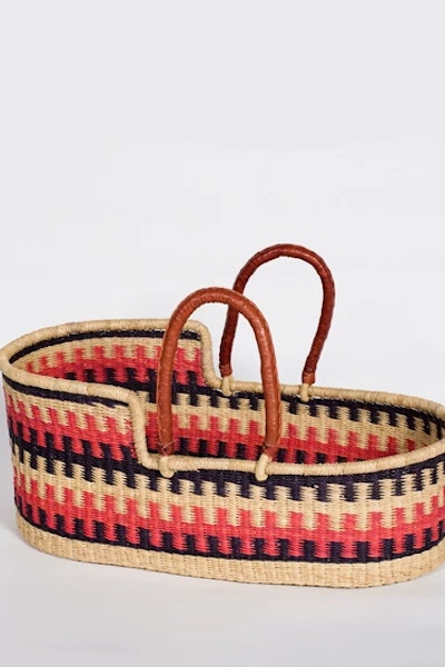 Moses Basket - £150 – Wovenology Moses baskets need not be boring or lack style and these gorgeous ones prove exactly that. Taking five days to weave and constructed of elephant grass, they are works of art.