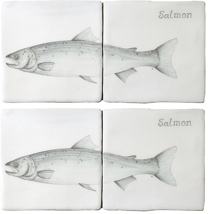 Malborough Tiles Fish 6 Panel, £46.37 per panel