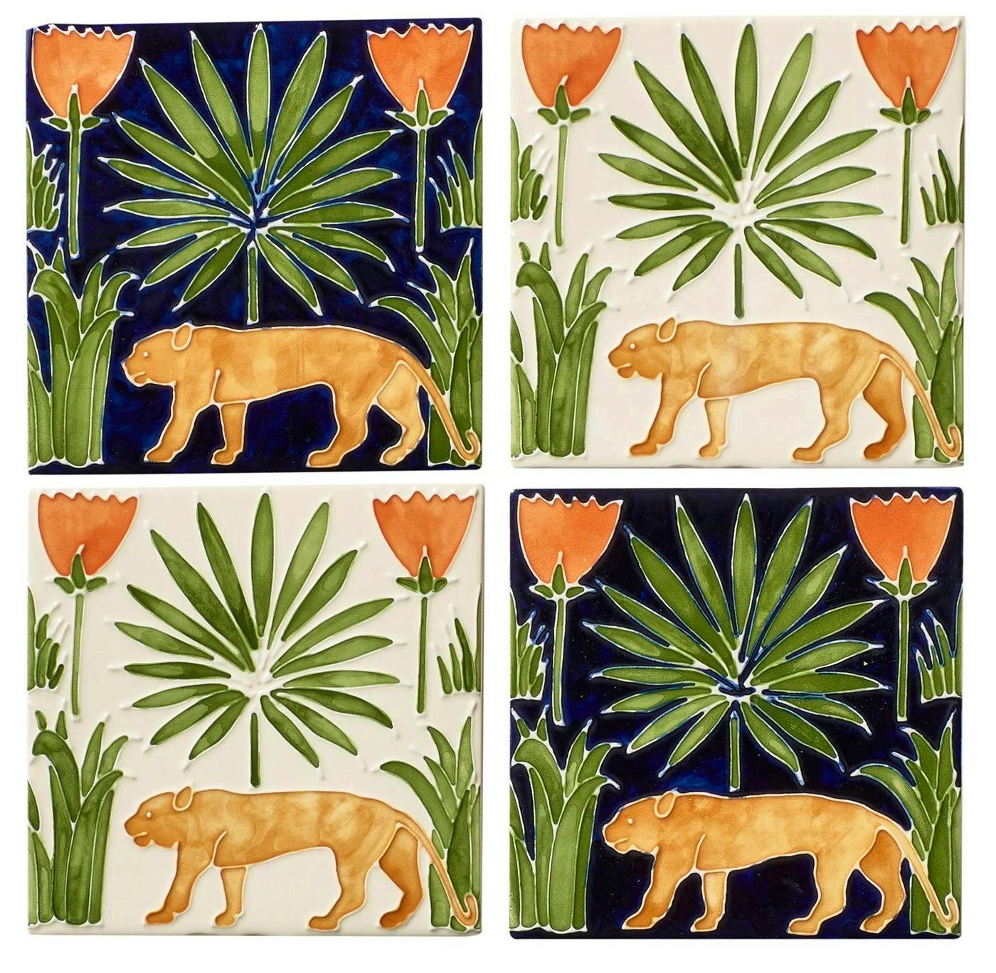 Sarah Balineum Lioness and Palm Tiles, £28.80 per tile