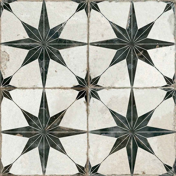 Tiles Direct Scintilla Black Star Tile, £5.07 per tile