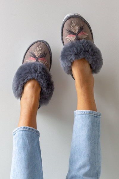 The Small Home Winter Sky Handmade Moccasin, £48