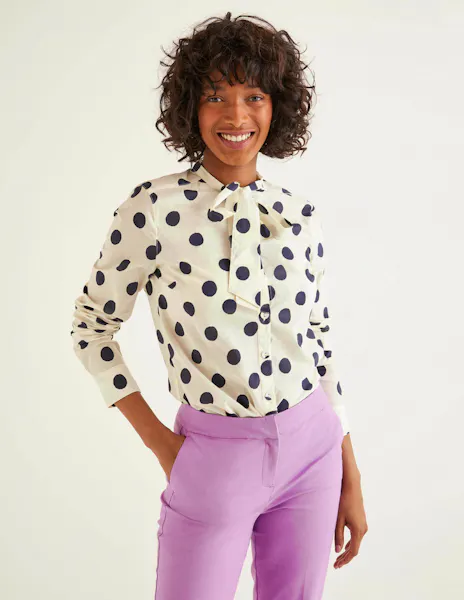 Keira Bow Neck Shirt, £55