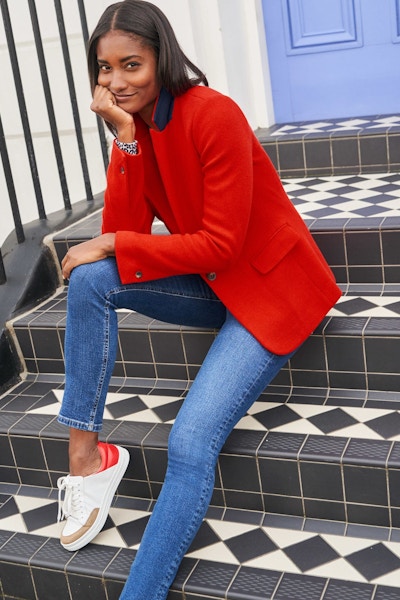 Hall Jersey Blazer, Post Box Red, £98 We are huge fans of blazers. They look amazing with jeans and t-shirts, maxi skirts or simply thrown over dresses. This bright red one ticks all the boxes.