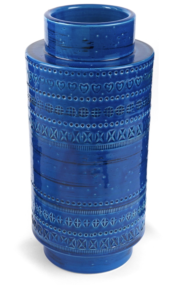 Rimini Blu Ceramic Plinth Vase