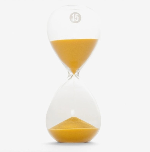 15-Minute Sandglass Yellow