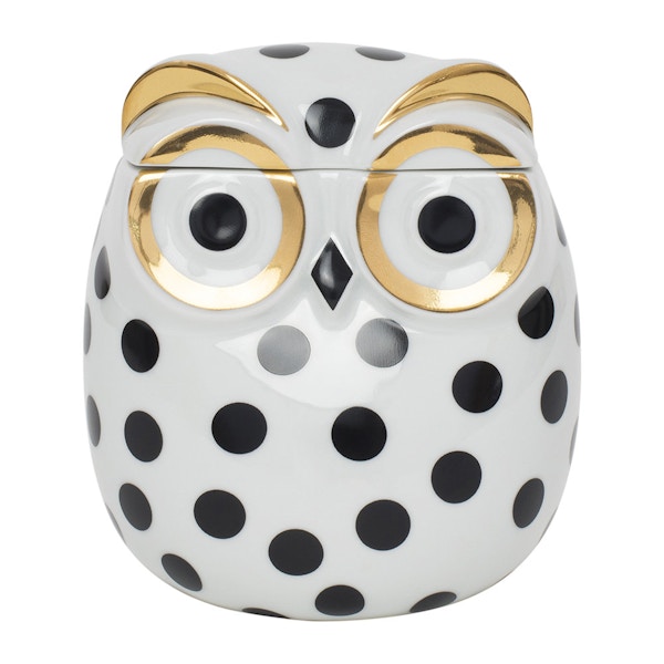 Polka Dot Owl Jar