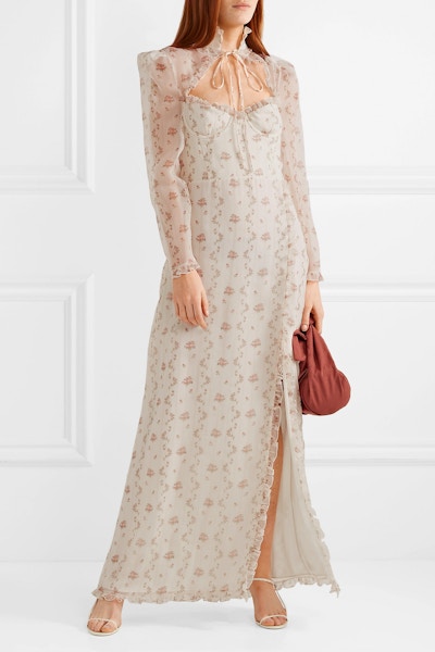 Net-a-Porter Olivia ruffled floral-print silk-organza maxi dress by Brock, £448.20