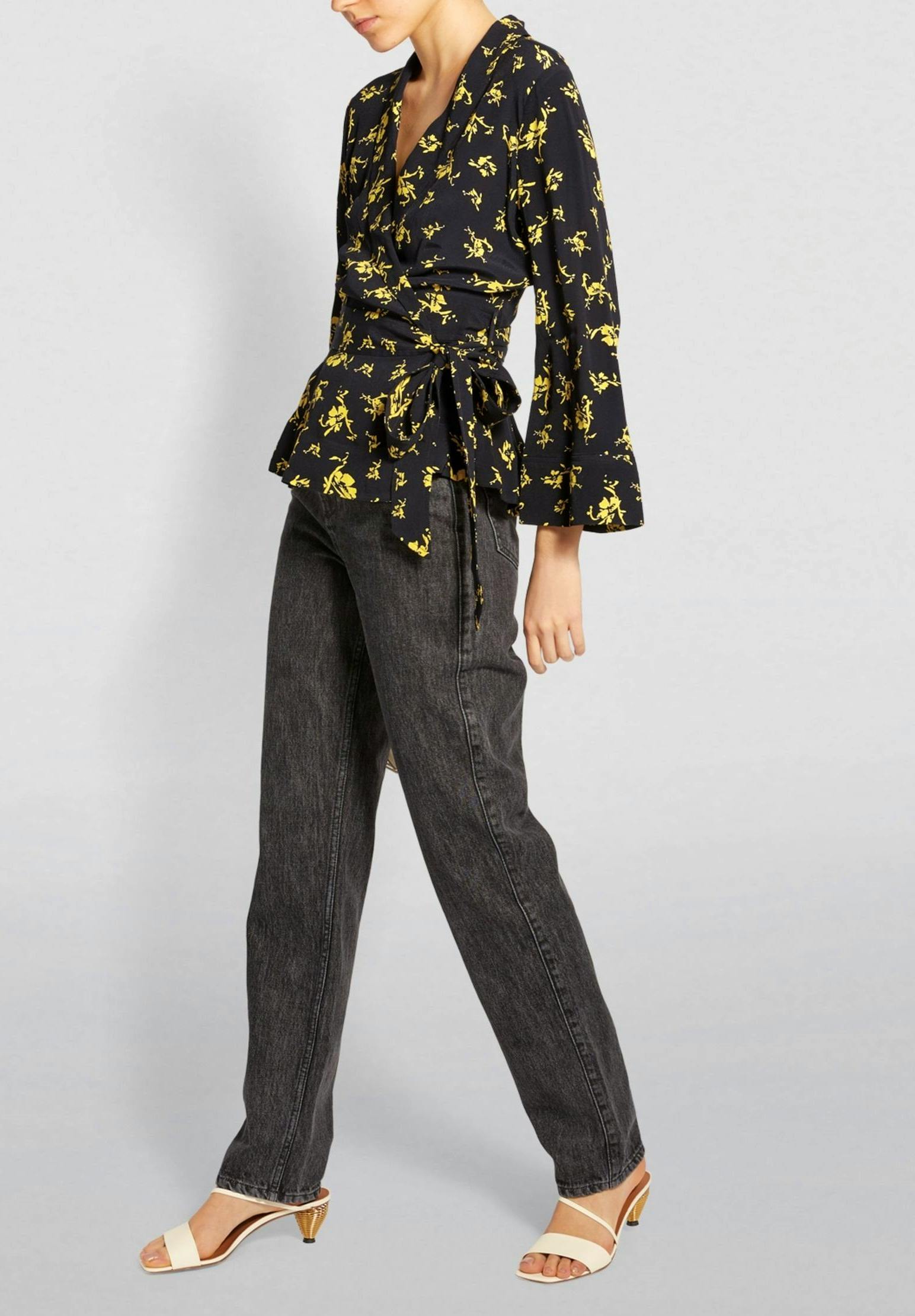 Harrods Ganni, Floral Wrap Top, £150