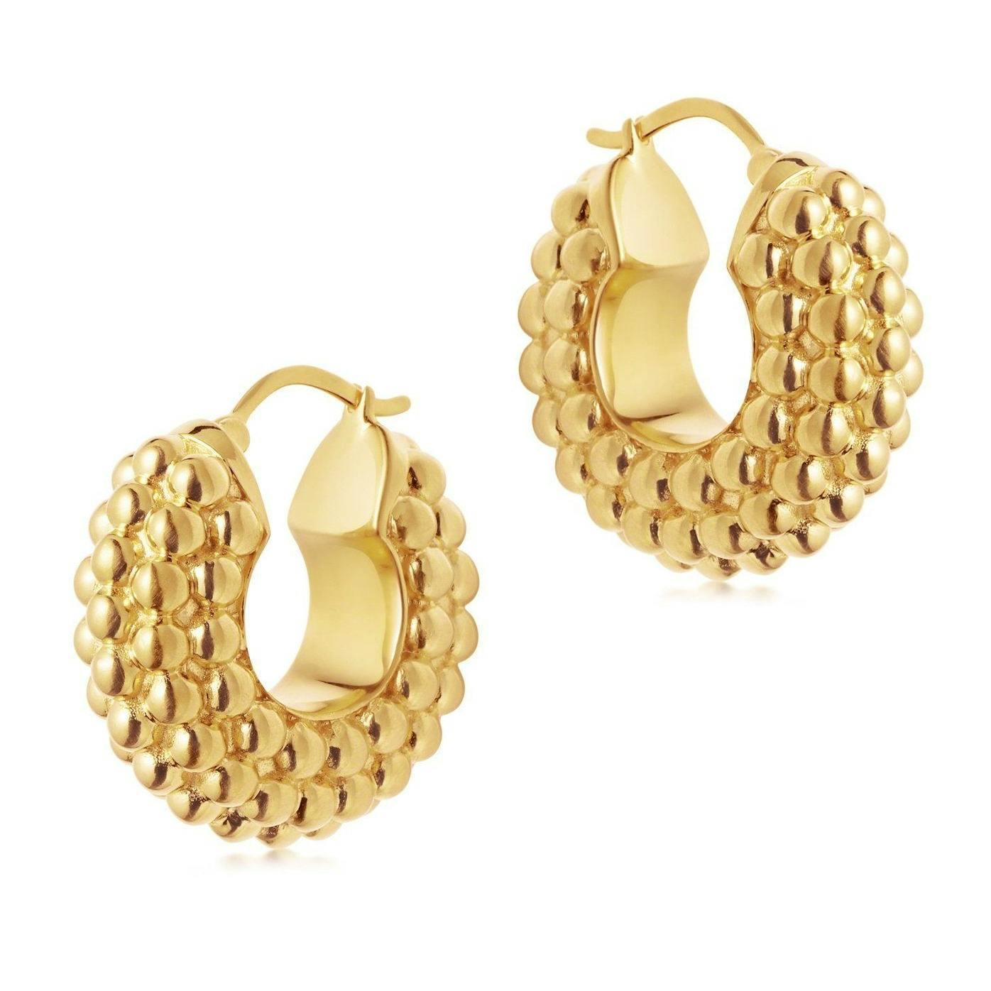 Missoma Gold Baya Hoops, £98