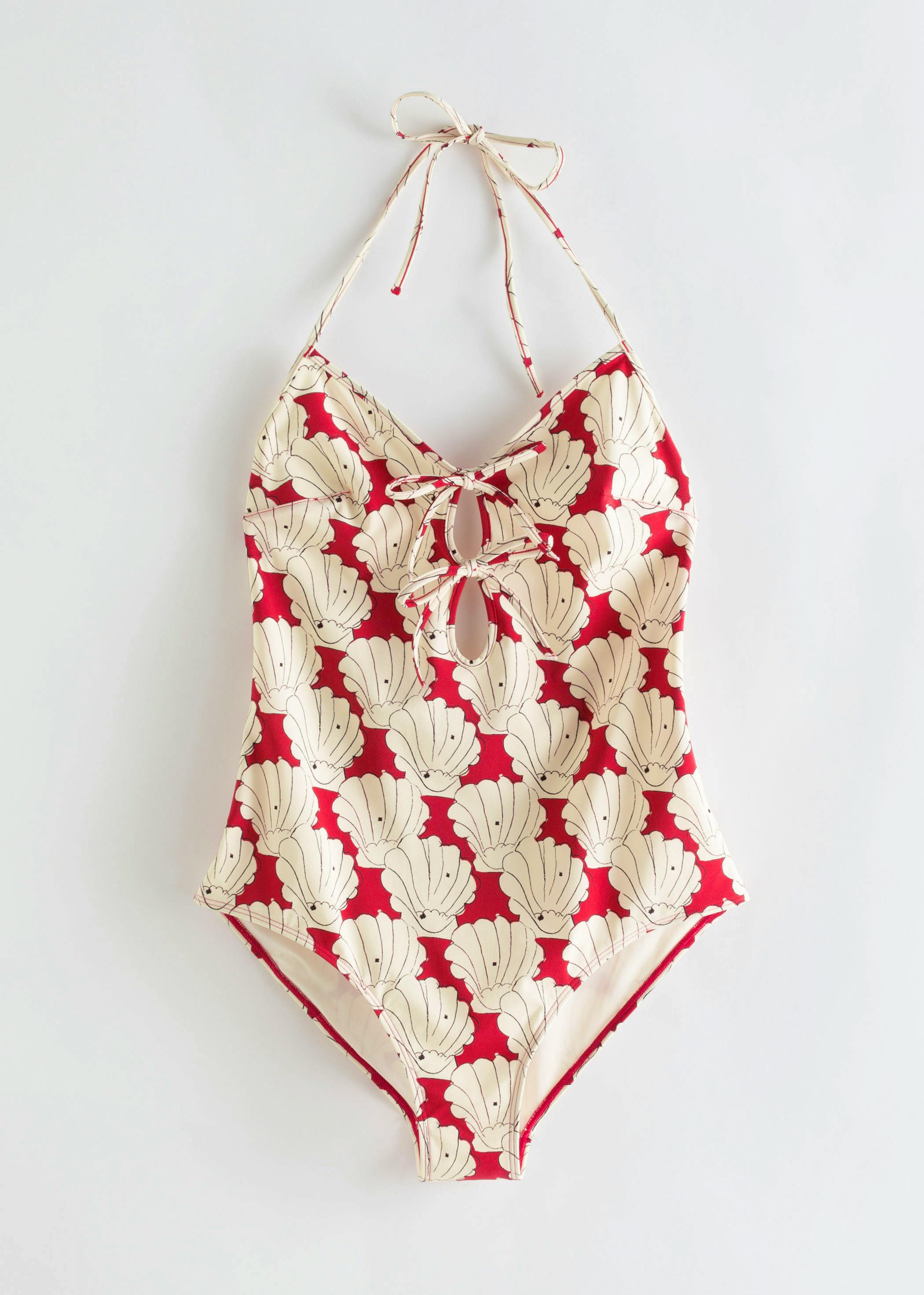 & Other Stories Shell Print, Halter Swimsuit, £45