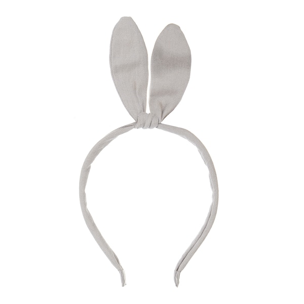 Alex & Alexa, Mimi & Lula £8 – Grey Linen Bunny Ears Headband