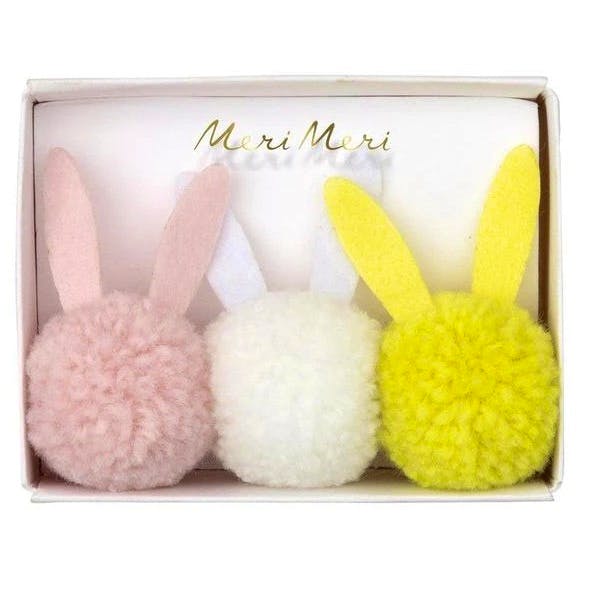 Indian Summer £9 - Meri Meri Bunny Pom Pom Hair Ties