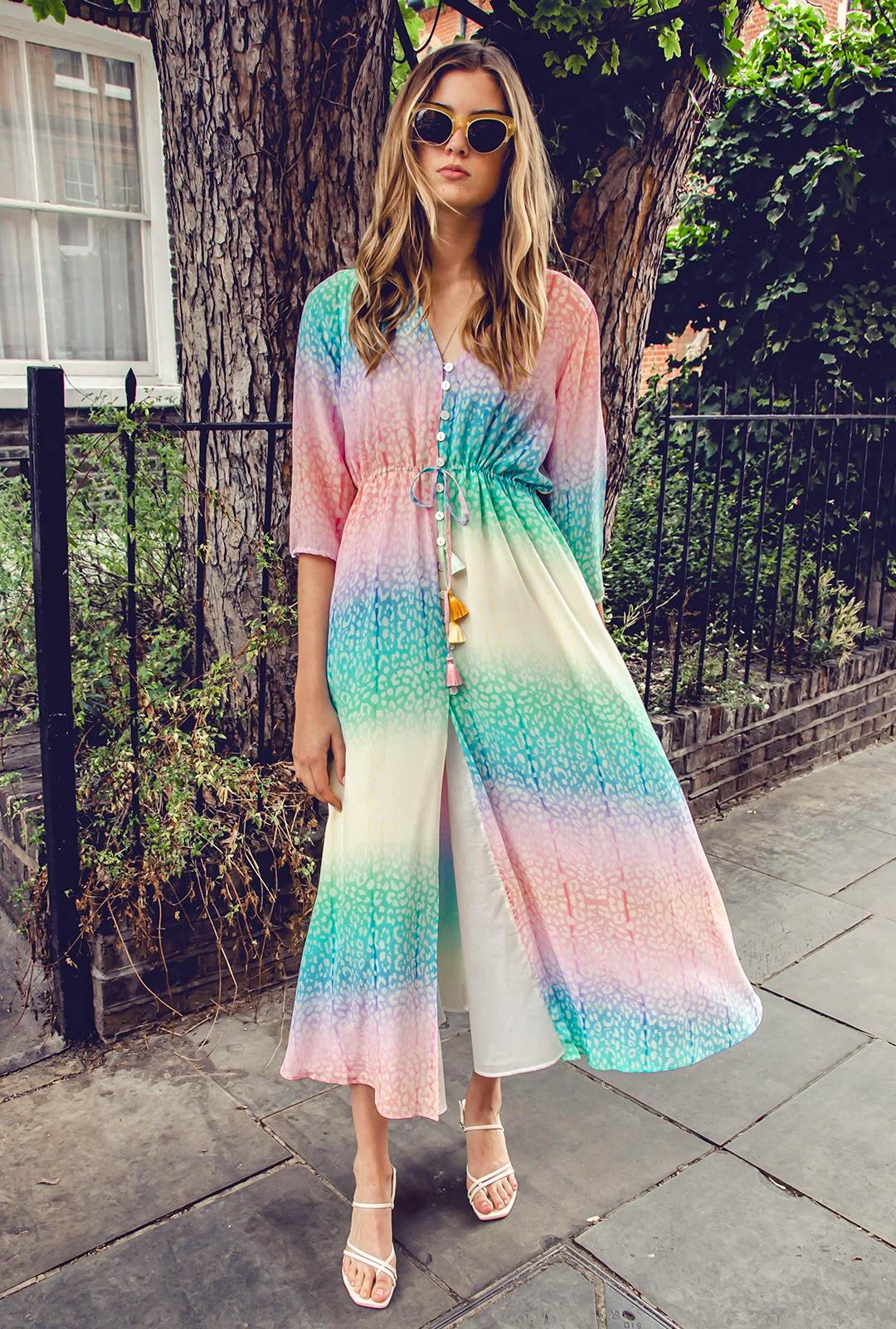 Athena Procopiou Rainbow Button Dress, £440