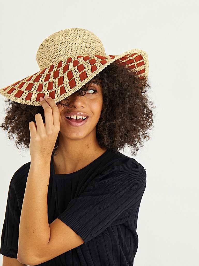 Oliver Bonas Fabric Weave Floppy Hat, £29.50