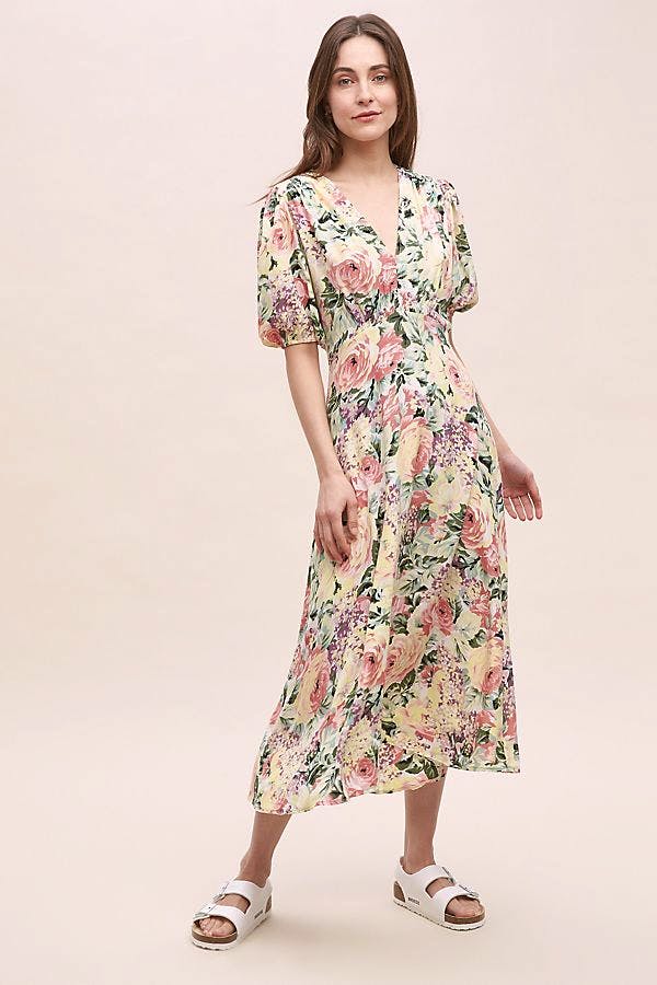 Anthropologie Faithfull The Brand Vittoria Floral-Print Dress, £180