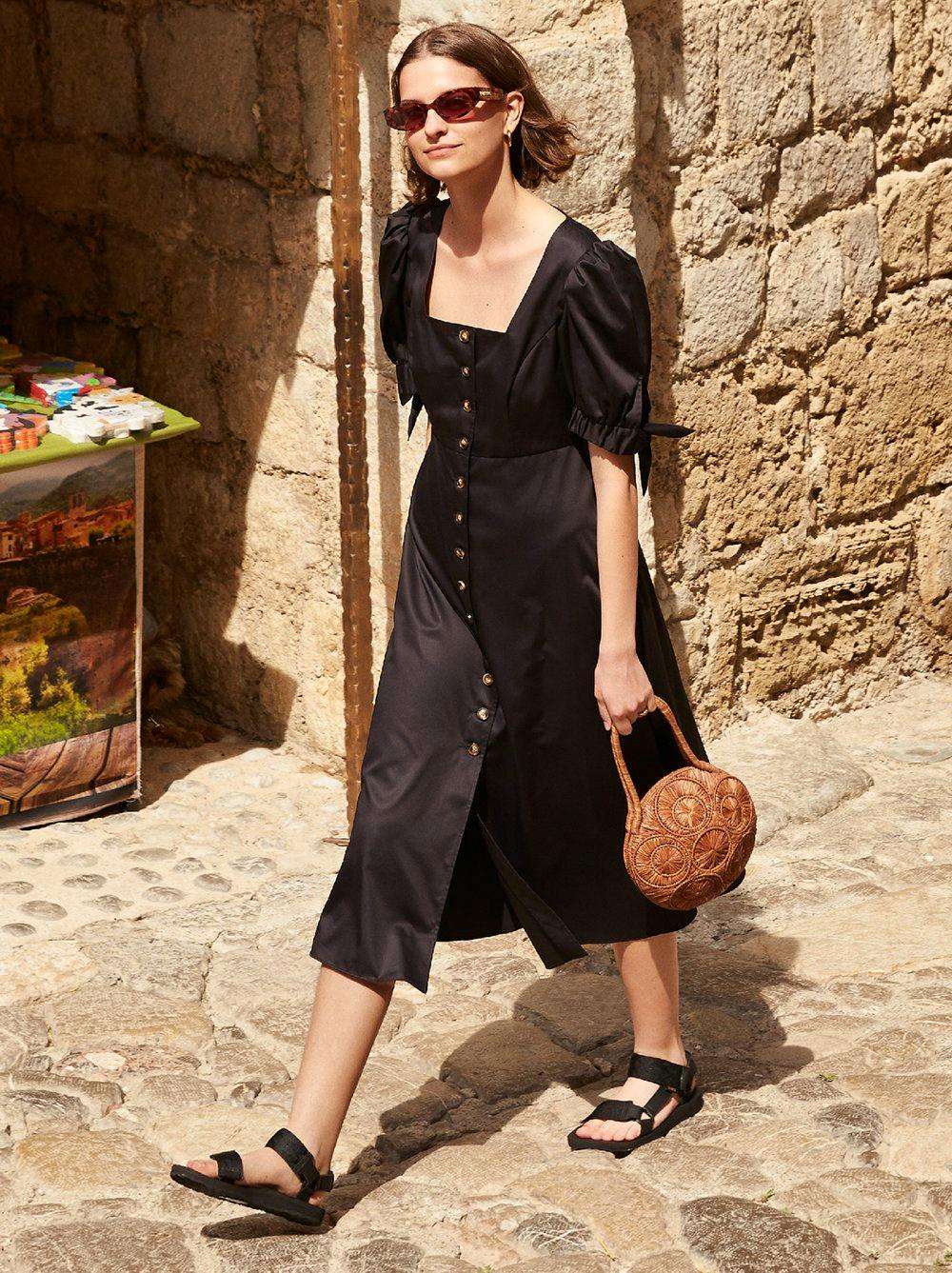 Kitri Lenora Black Midi Dress, £125