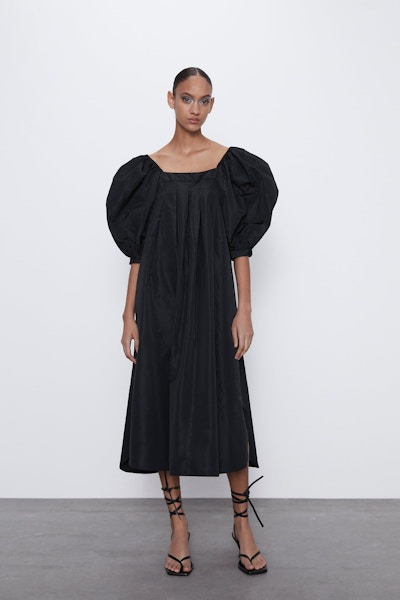 Zara Voluminous Taffeta Dress, £49.99