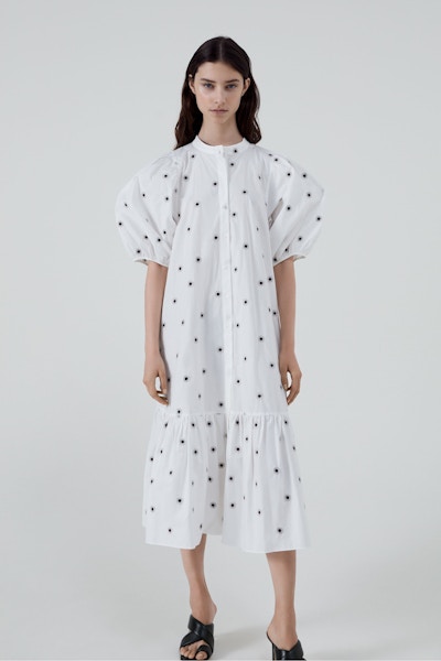 Zara Embroidered Midi Dress, £49.99