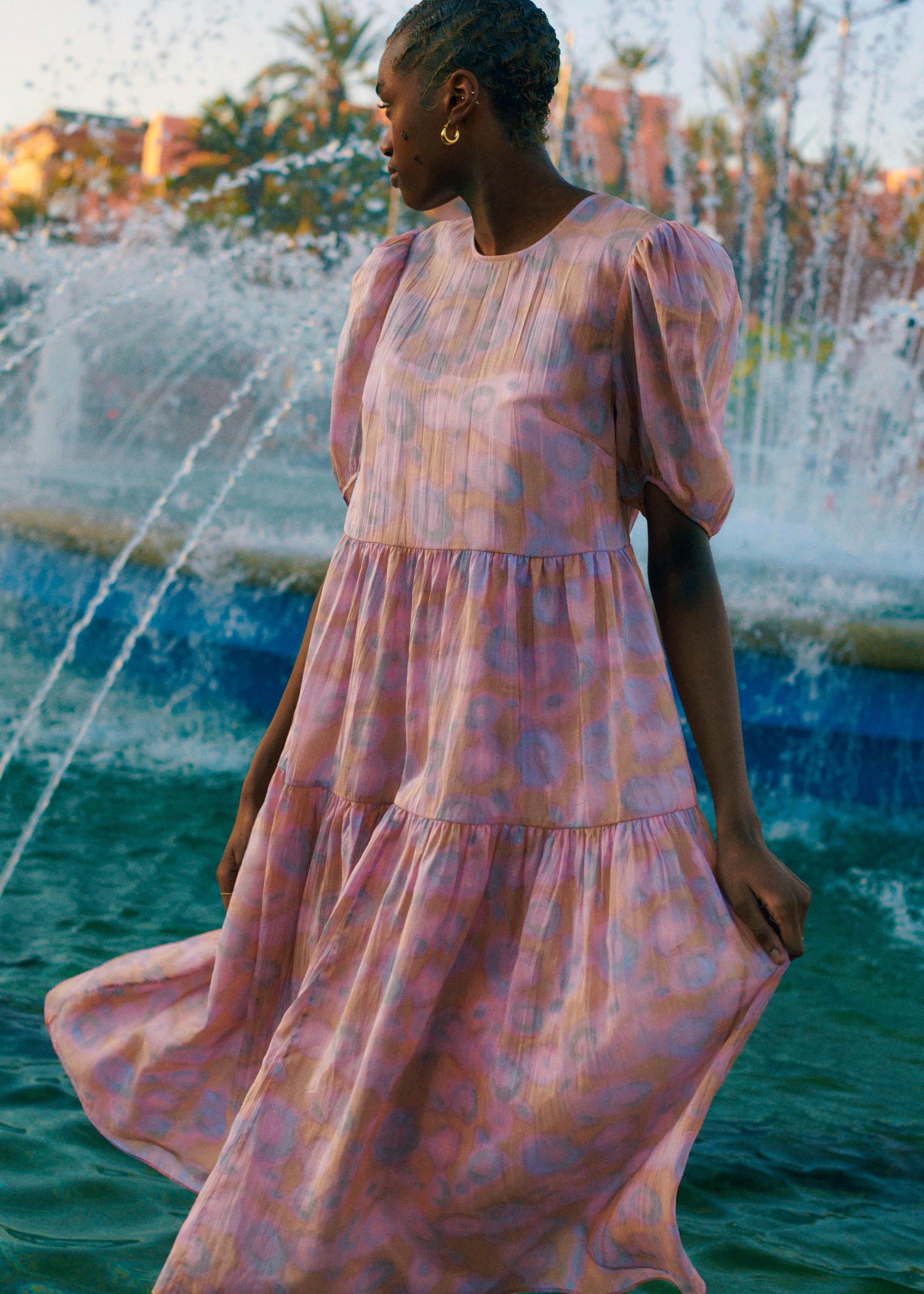 & Other Stories Voluminous Sleeve Midi Dress, £95