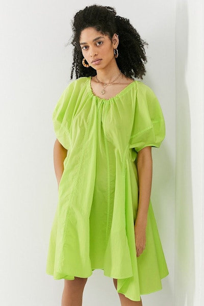 Urban Outfitters Angel Chen Lime Puff Sleeve Mini Dress, £450