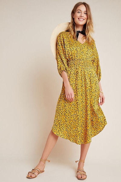 Marigold Midi Dress - £140 – Anthropologie This dress will see you glide from work to play with ease, paired with your new chic bag, of course.