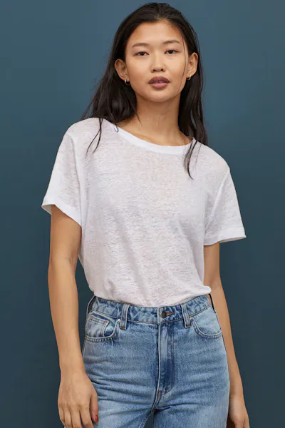 Linen T Shirt – £9.99 – H&M