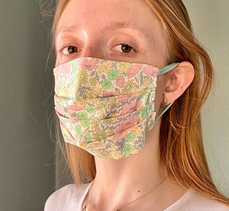 Etsy Liberty Luxe Cotton Face Mask, £12