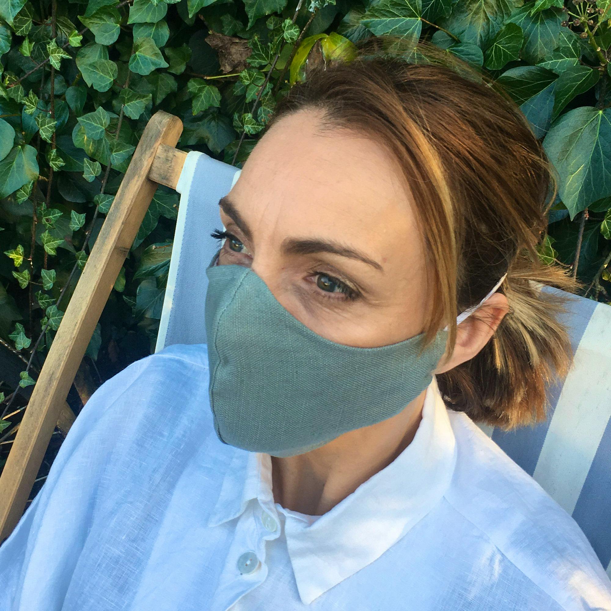 Shapes Of London Irish Linen Face Mask, £10.50