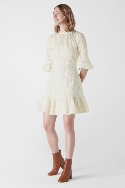 Whistles Augustina Broderie Dress, NOW £111.75