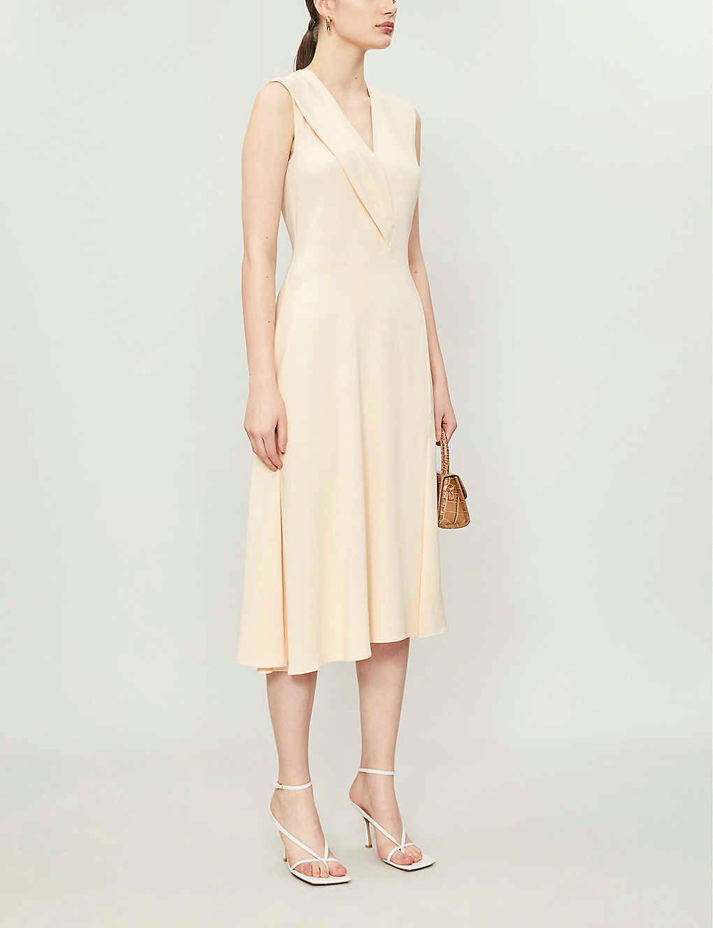 Selfridges Sportmax V-Neck Stretch-Woven Midi Dress, £555