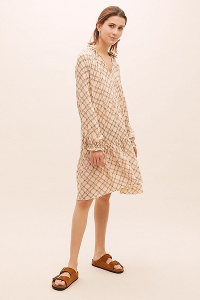Anthropologie Second Female Taja Checked – Tiered Dress, £129