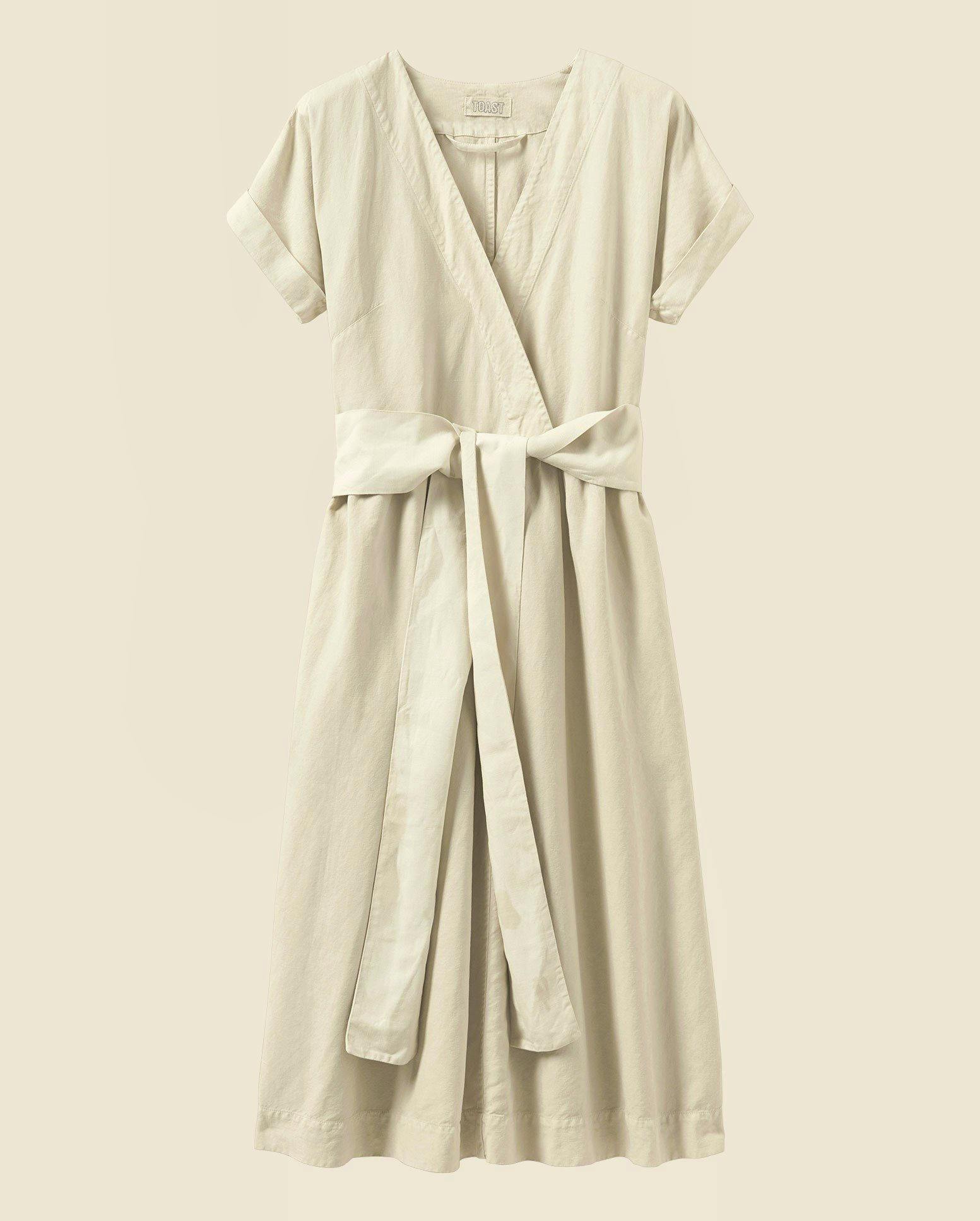 Toast Cotton Linen Wrap Front Dress, £195