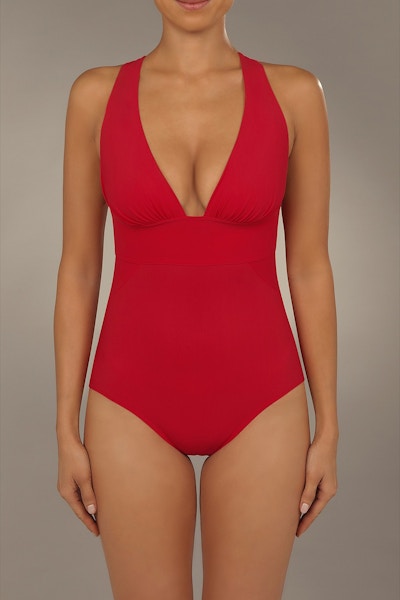 Pain de Sucre Capri Peony Red Swimsuit, €140