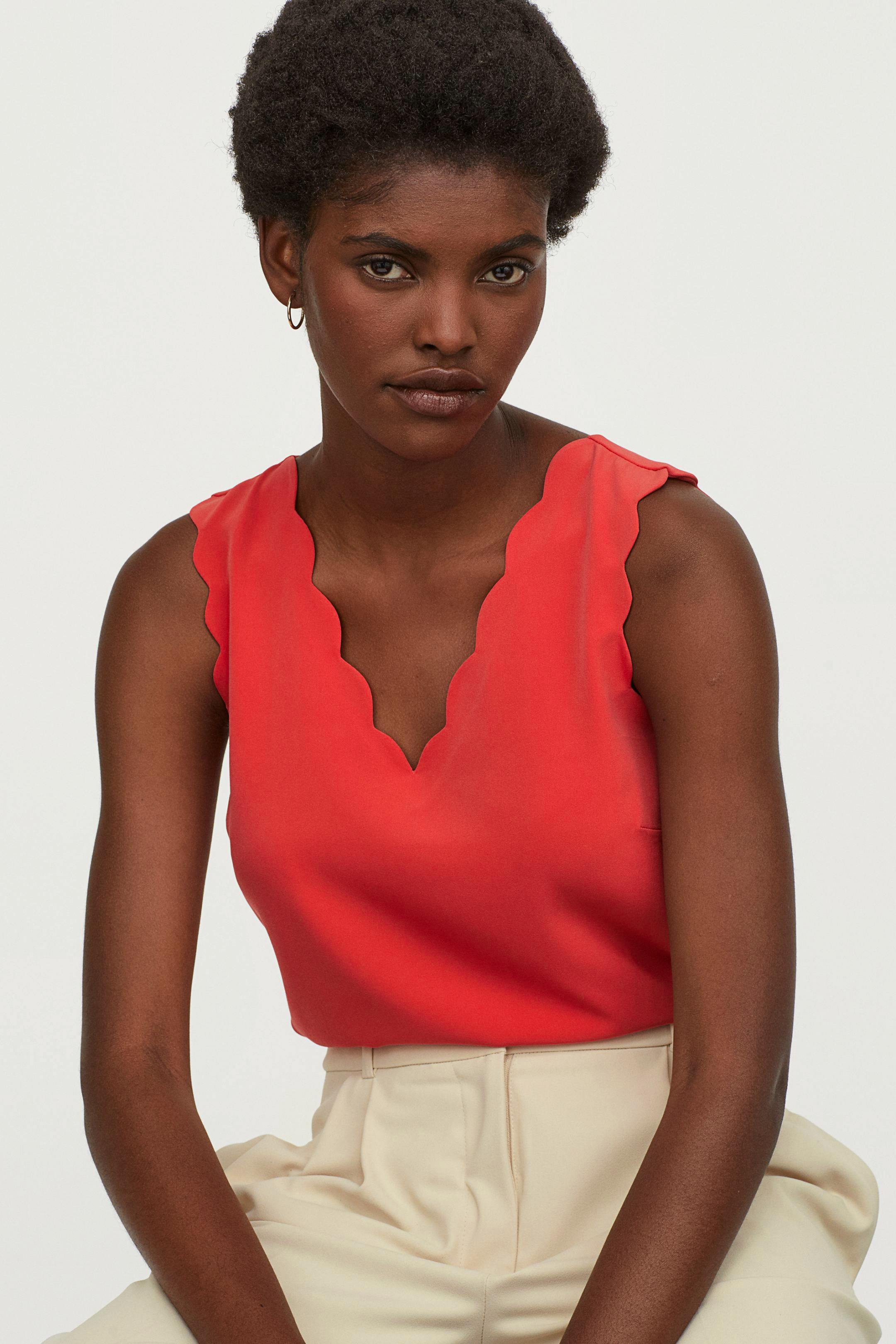 H&M Sleeveless Blouse, £19.99