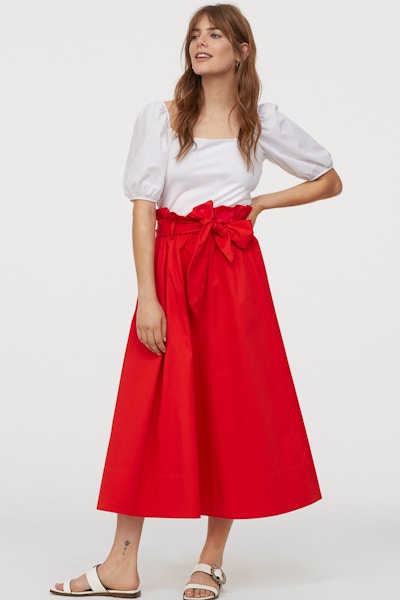 H&M Bell Shaped Paper Bag Skirt, £24.99
