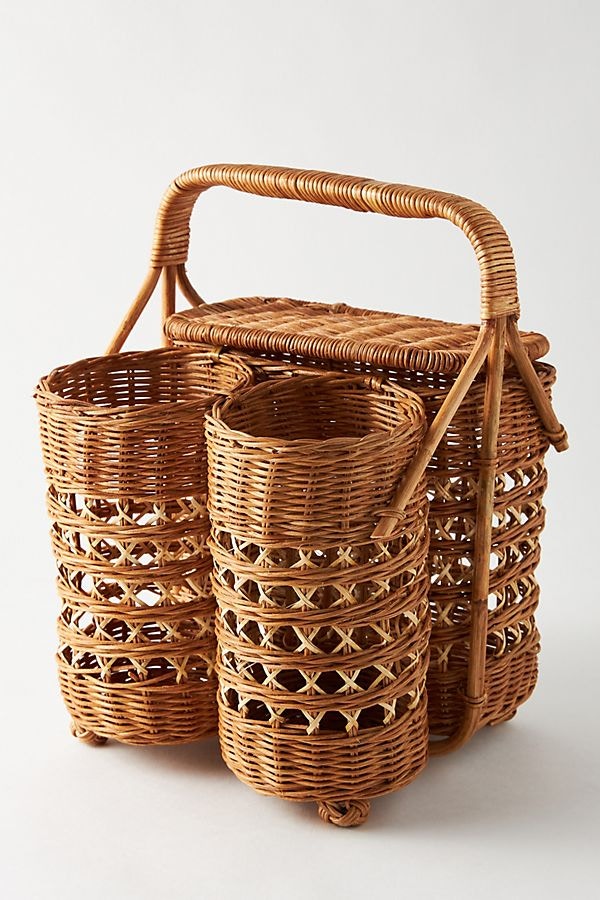 Rattan Wine & Bread Basket
