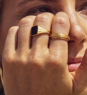 Missoma Lucy Williams, Gold Ridge Ring, £69